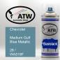 Preview: Chevrolet, Medium Gulf Blue Metallic, 26 / WA518F: 400ml Sprühdose, von ATW Autoteile West.